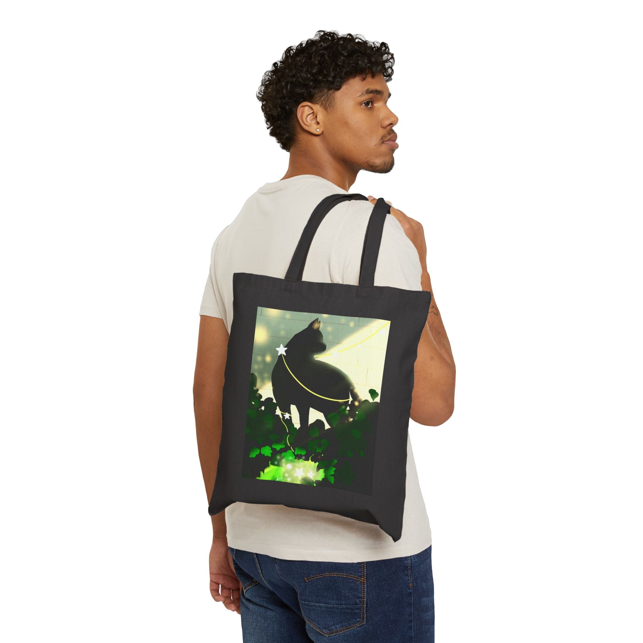 Cotton Canvas Tote Bag - Light Trail