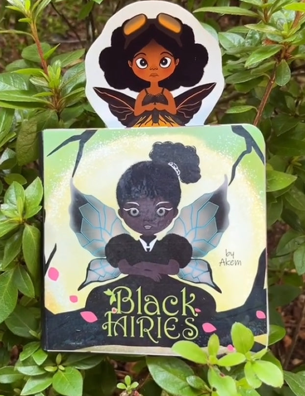 Black Fairies Handmade book with seven stickers